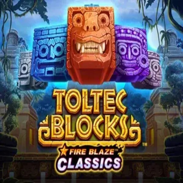 Fire Blaze: Toltec Blocks game by Rarestone Gaming – logo hosted on PlayMojo Casino